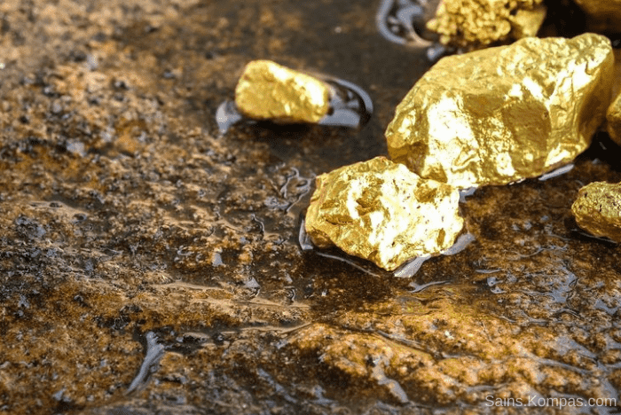 bagaimana proses terbentuknya emas